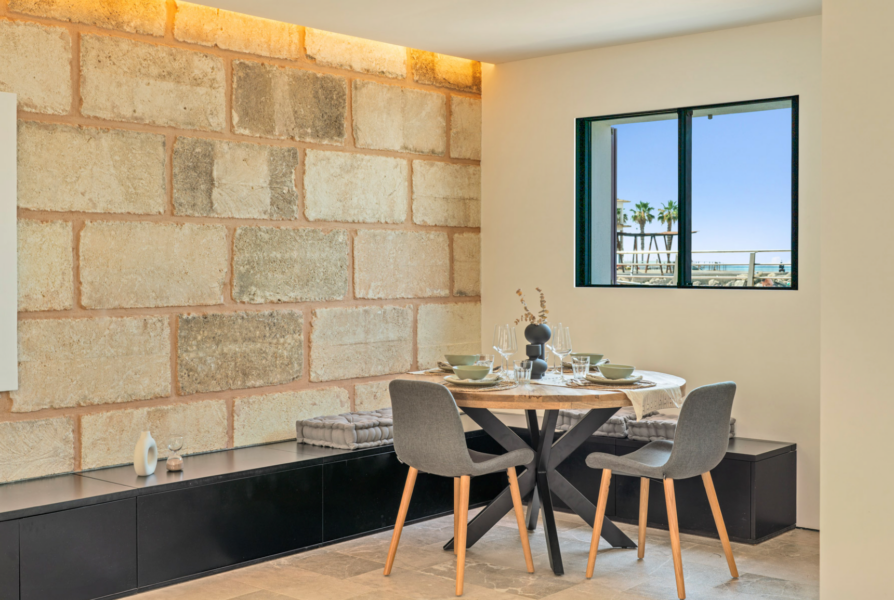 Unique Luxury Frontline Townhouse Directly on the Beach in Portixol