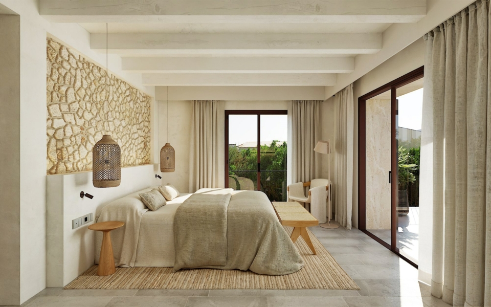 Luxury Village Finca for Sale in Ses Salines Mallorca | Garden, Pool & Timeless Design